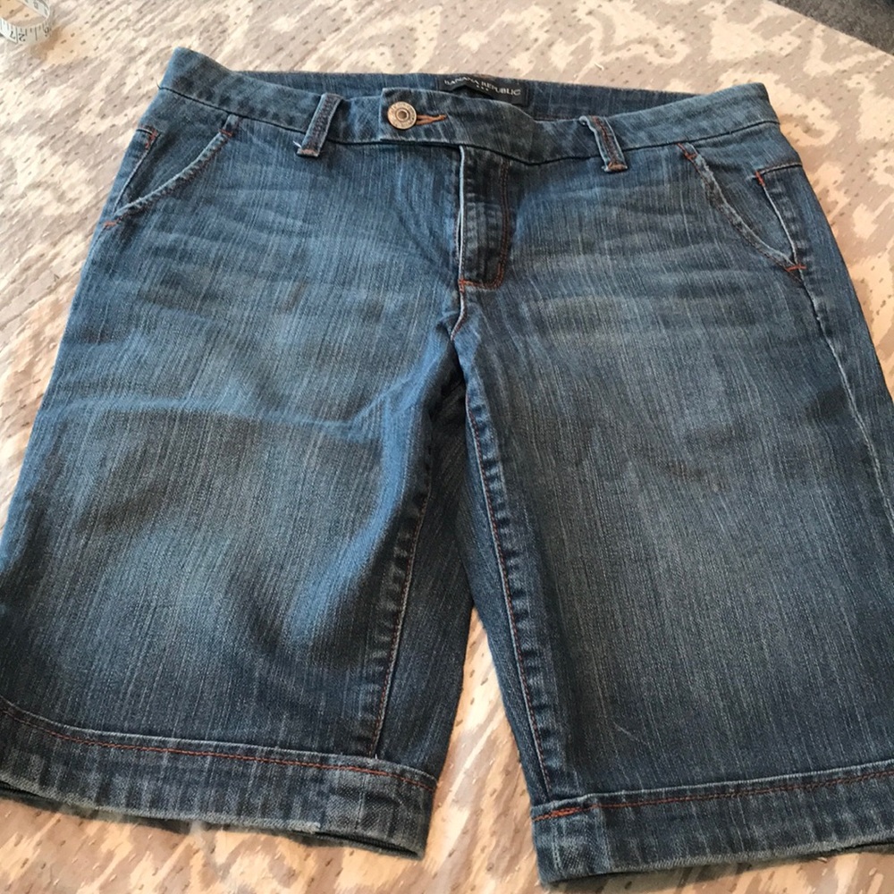 Banana Republic Bermuda jean shorts
